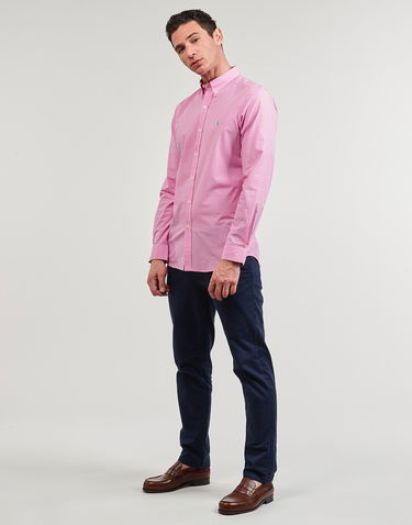 Skjorte Polo by Ralph Lauren Long sleeved Shirt Polo Ralph Lauren CHEMISE AJUSTEE SLIM FIT EN POPELINE RAYE Lyserød | 710929345003, 2