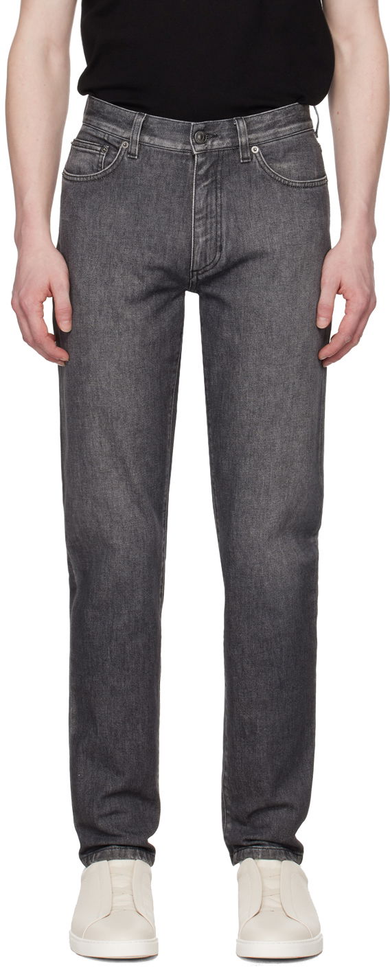 Jeans ZEGNA Slim Fit Jeans Grå | UDIF6A7-CITY, 0