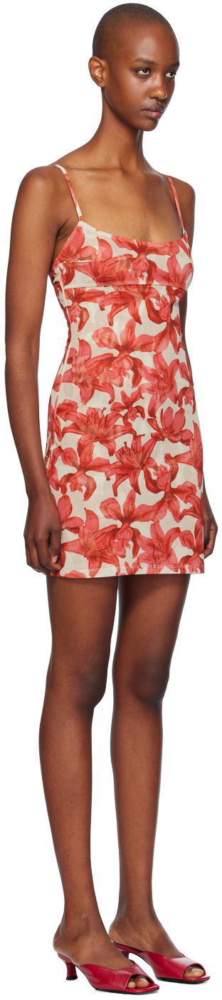 Kjole Miaou Miaou Anya Floral Print Mini Dress Rød | 5026PM1OAL, 1