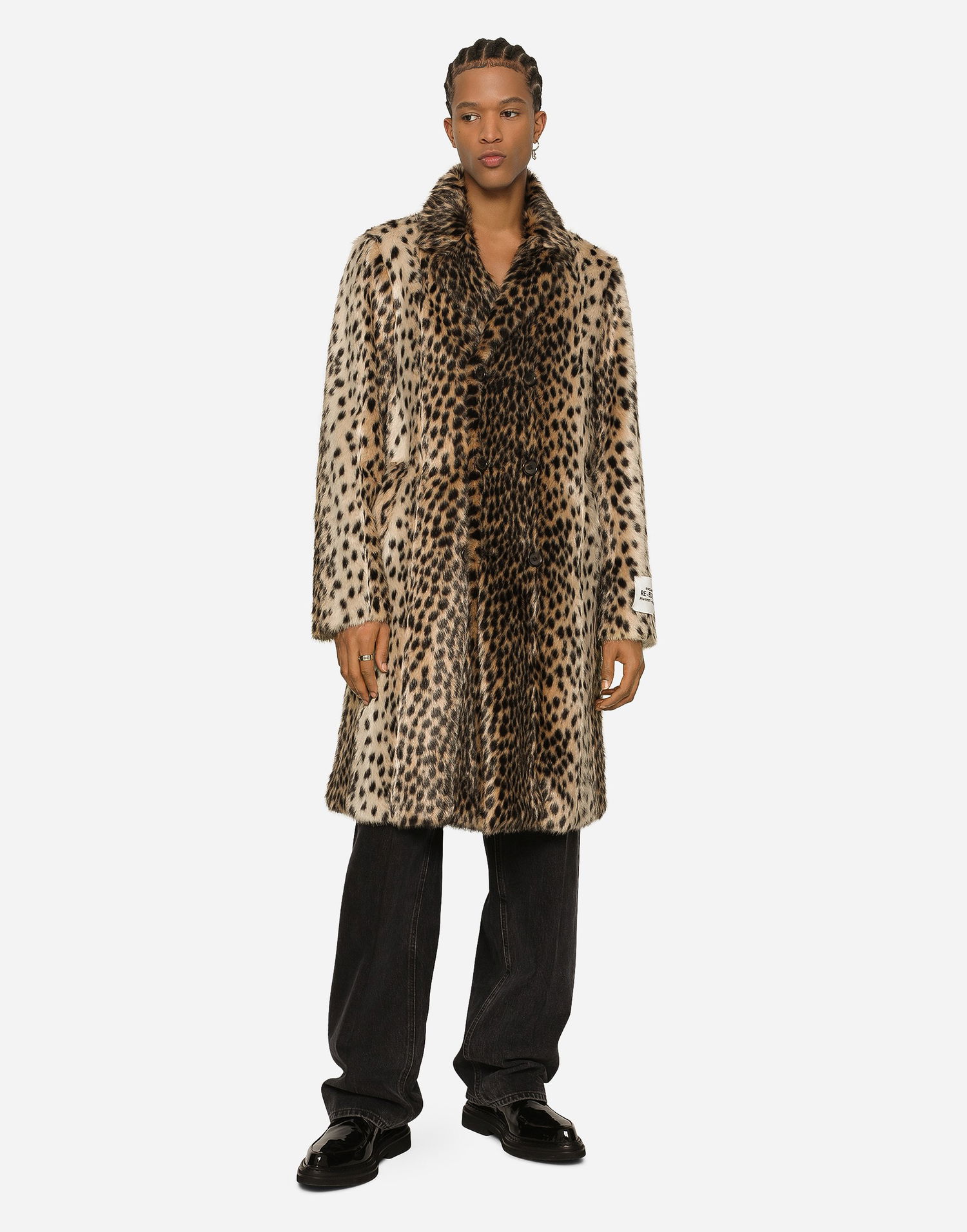 Frakker Dolce & Gabbana Dolce & Gabbana Lynx-Effect Faux Fur Coat Flerfarvet | G038TTFJPAFS8350, 1