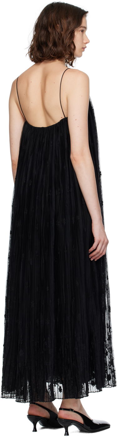 Kjole TOTEME TOTEME Floral Tulle Midi Dress Sort | 253-WRD0211-FB0431, 2