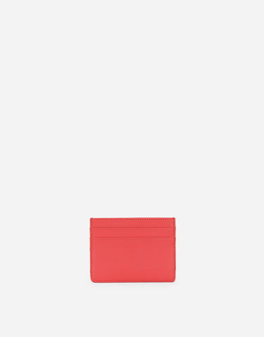 Tegnebog Dolce & Gabbana Leather Card Holder With Jeweled Heart Rød | BI0330AV96787550, 2