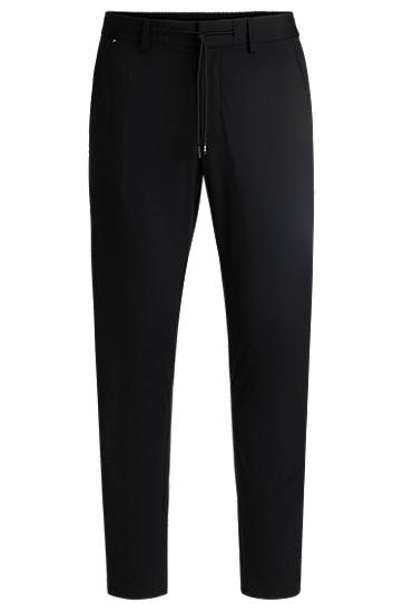 Bukser BOSS Slim-Fit Performance-Stretch Jersey Trousers Sort | 50502477