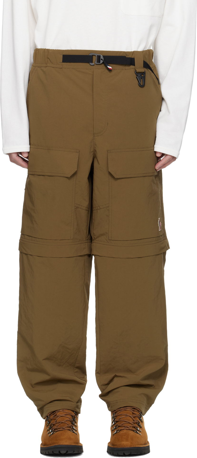 Cargo bukser Moncler Moncler Grenoble Sportivo Zip-Off Cargo Pants Grøn | K10972A00002597SL