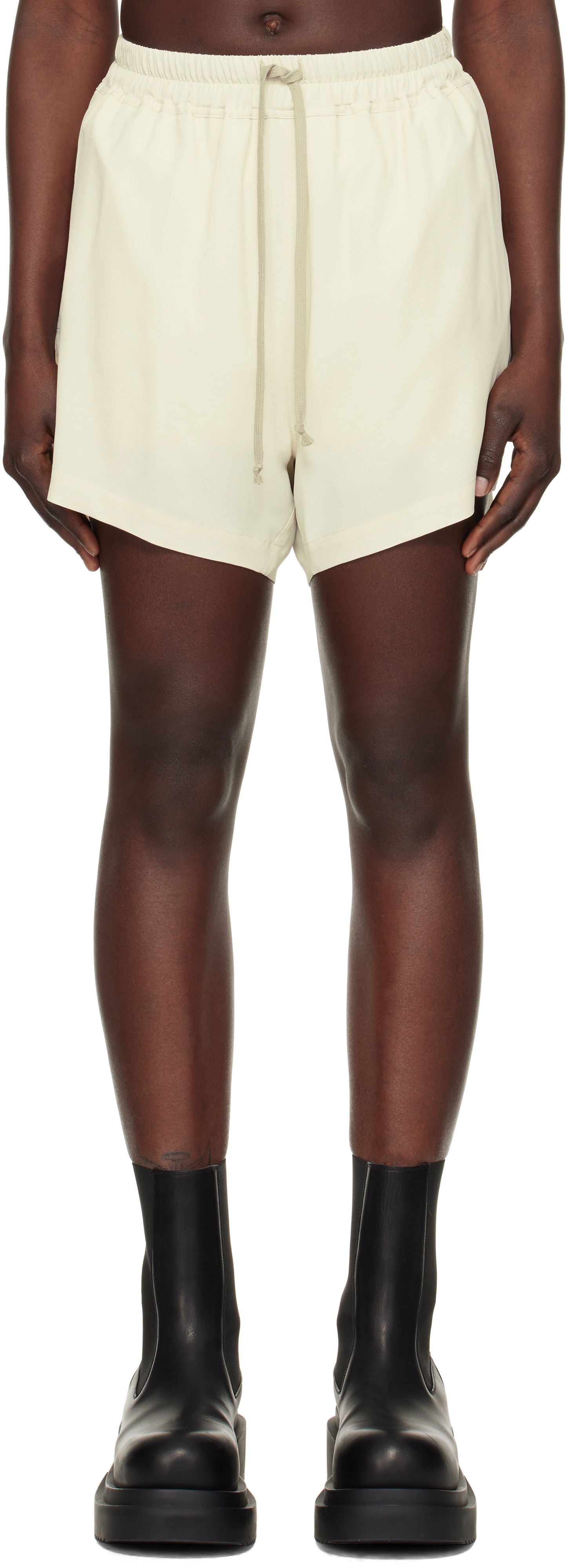 Shorts Rick Owens Rick Owens Hollywood Boxers Shorts Beige | RP01E7351 CC, 0