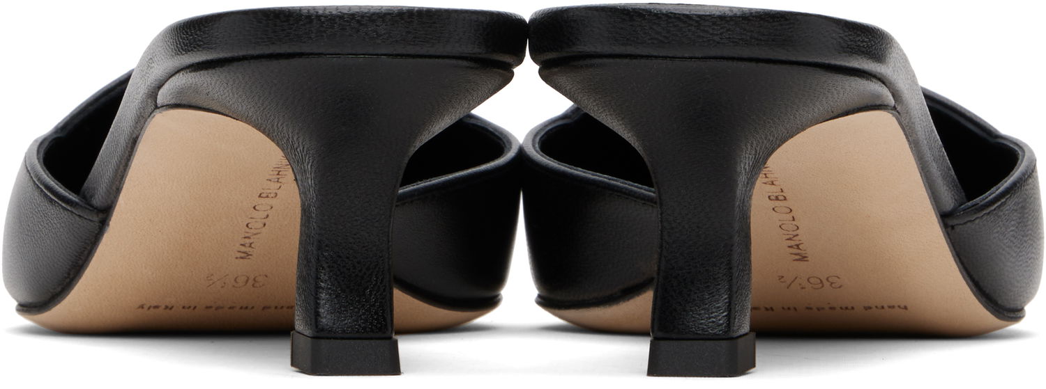 Smykker Manolo Blahnik Manolo Blahnik Moiramu Heeled Sandals Sort | 225-1809, 1