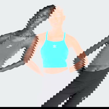 Crop top adidas Originals Adicolor 3-Stripes Crop Top Turkis | IN8376, 0