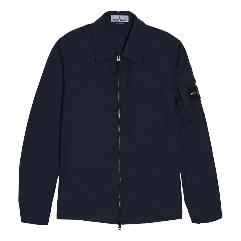 Vindjakke Stone Island Designer Naslan Light Overshirt Blå | 761510502-V0020
