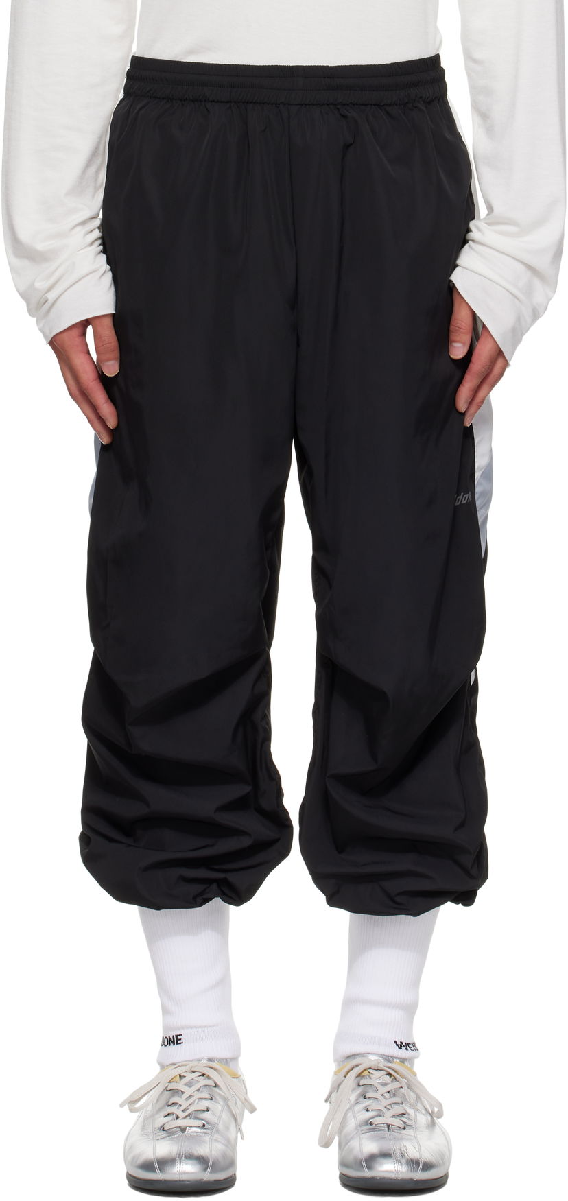 Joggingbukser We11done We11done Socks Track Pants Sort | WD-PT2-25-213-M-BK