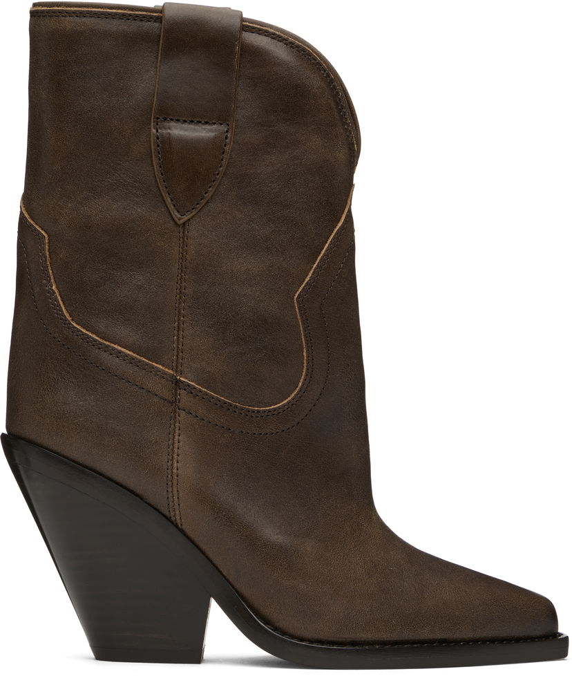 Tøj ISABEL MARANT Isabel Marant Leyane Ankle Boots Brun | 24HBO0004FA-B4A23S