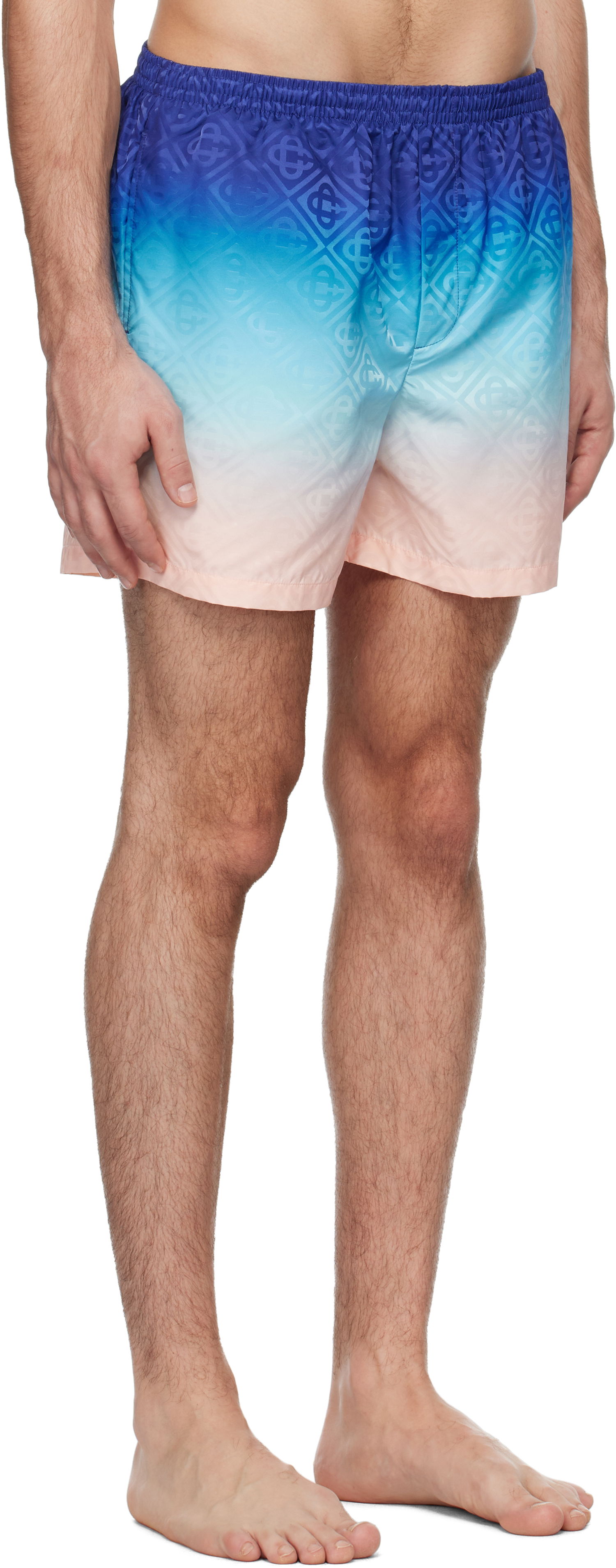 Badetøj Casablanca Printed Swim Shorts Blå | MPS25-TR-224-01, 1