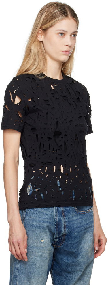 T-shirt R13 R13 Excess Distress T-Shirt Sort | R13WK245-K001A, 3