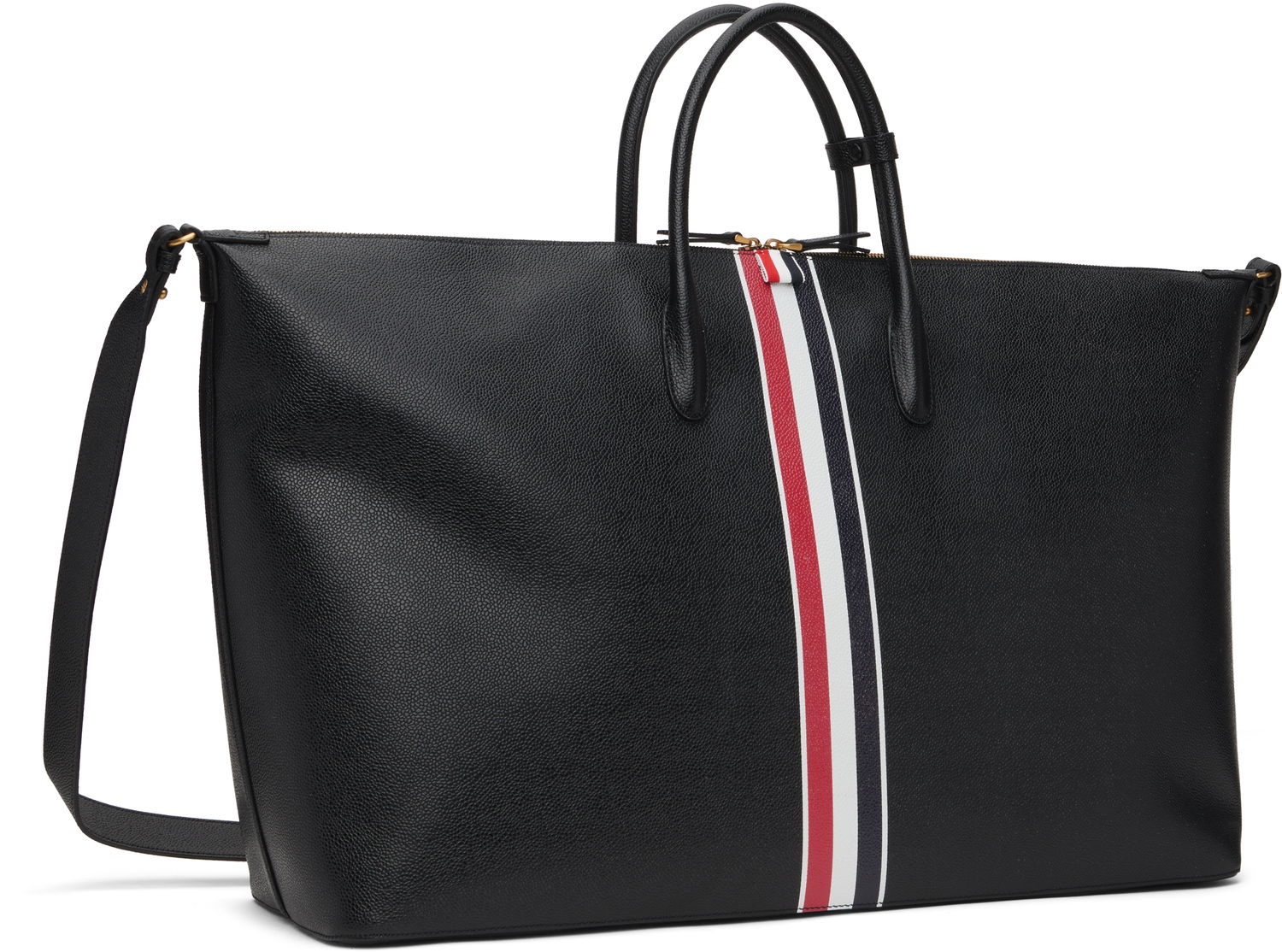 Rejsetaske Thom Browne Thom Browne Pebble Grain Duffle Bag Sort | UAG217A-00198, 1