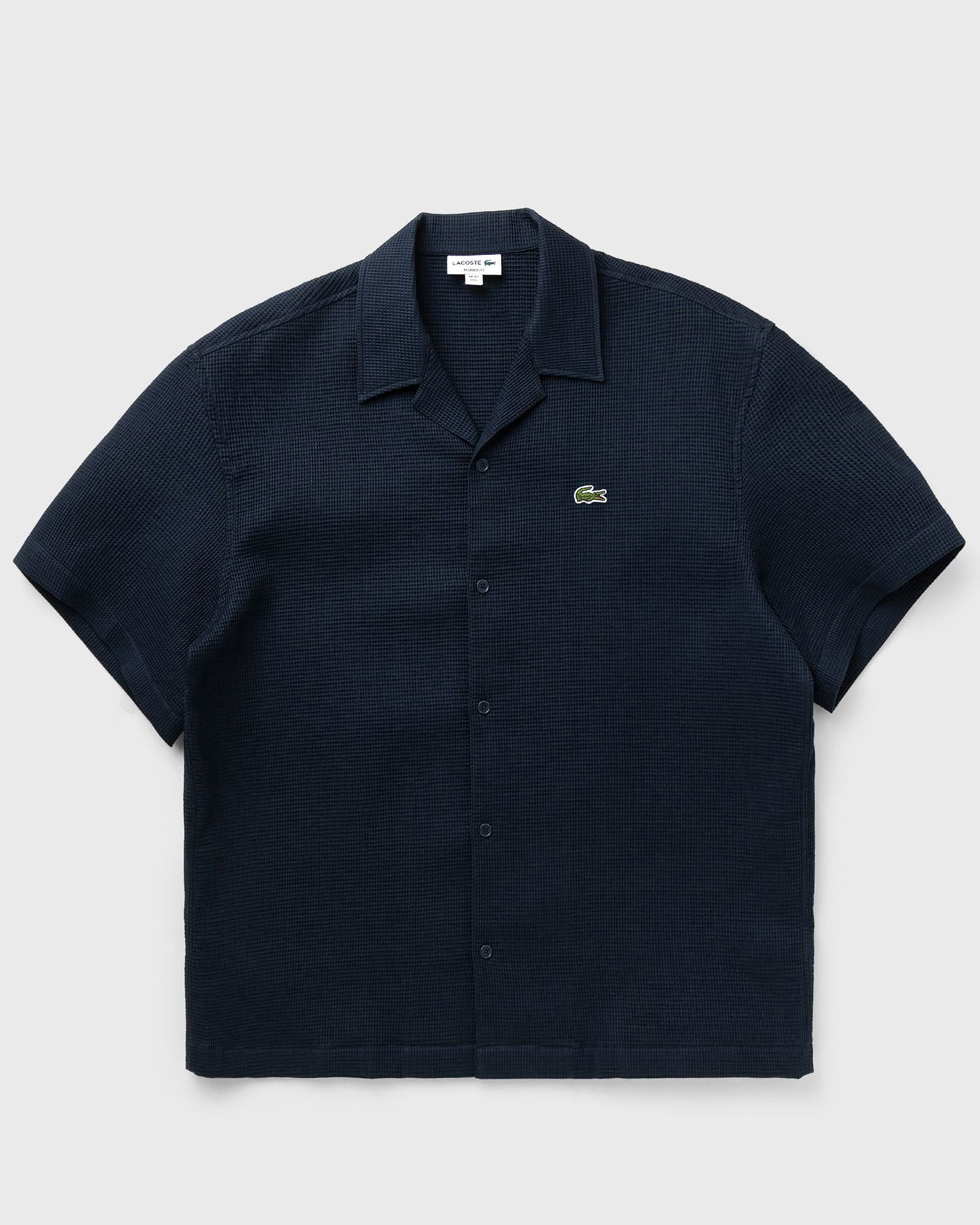 Skjorte Lacoste Casual Short Sleeve Shirt Mørkeblå | CH9924-C7Z, 0