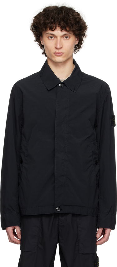 Vindjakke Stone Island Stone Island Light Compact Touch Poly-TC Jacket Sort | K1S15 4100025 S0042, 0