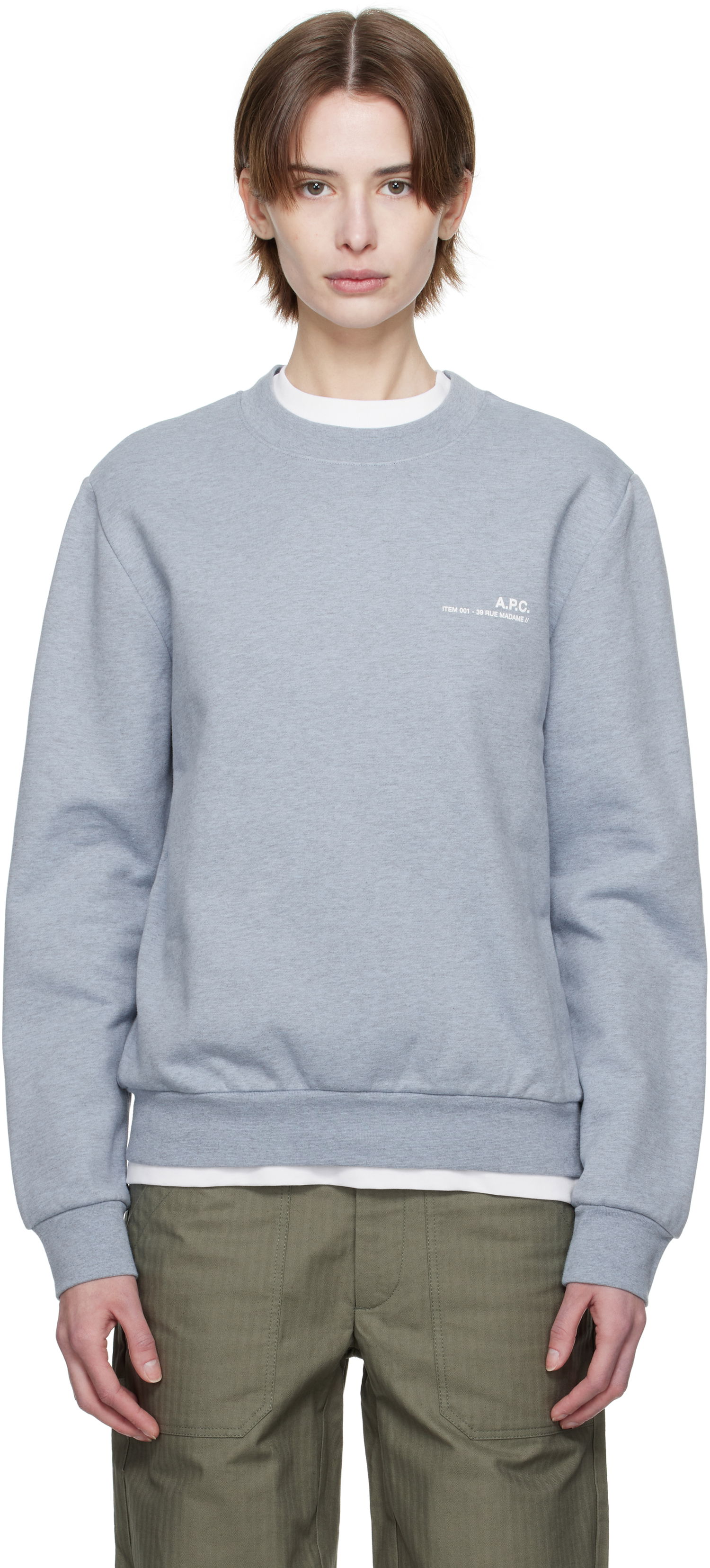 Sweatshirt A.P.C. A.P.C. Standard Item Overdye Sweatshirt Blå | COHBP-M27939, 0