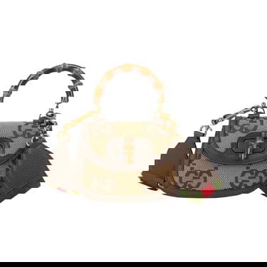 Håndtaske Gucci Bamboo 1947 Jumbo GG Mini Bag Brun | 686864 UQLBT 2570, 1