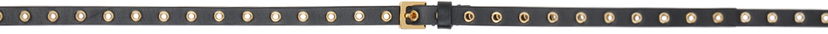 Bælter Alaïa ALAÏA Mini Eyelet Belt Sort | AA1C034FCA302