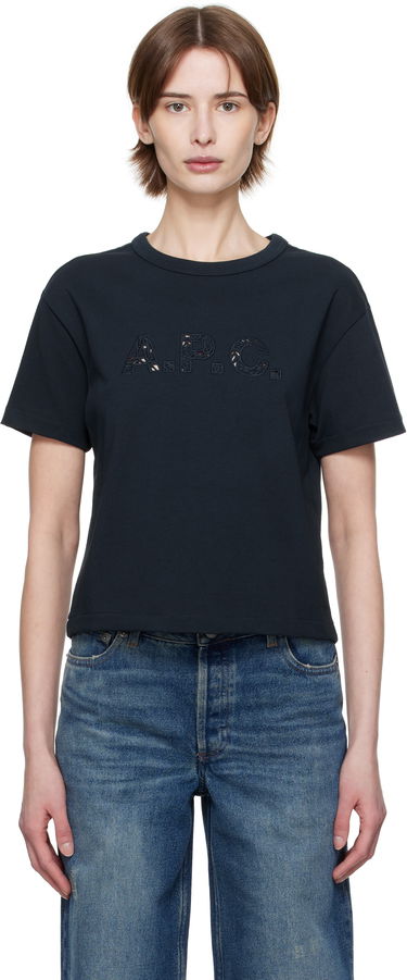 Crop top A.P.C. A.P.C. Annie Cropped T-Shirt Sort | COHBQ-F26495, 0