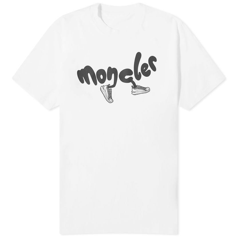 T-shirt Moncler Men's Running Hvid | 8C000-13-8390T-00A