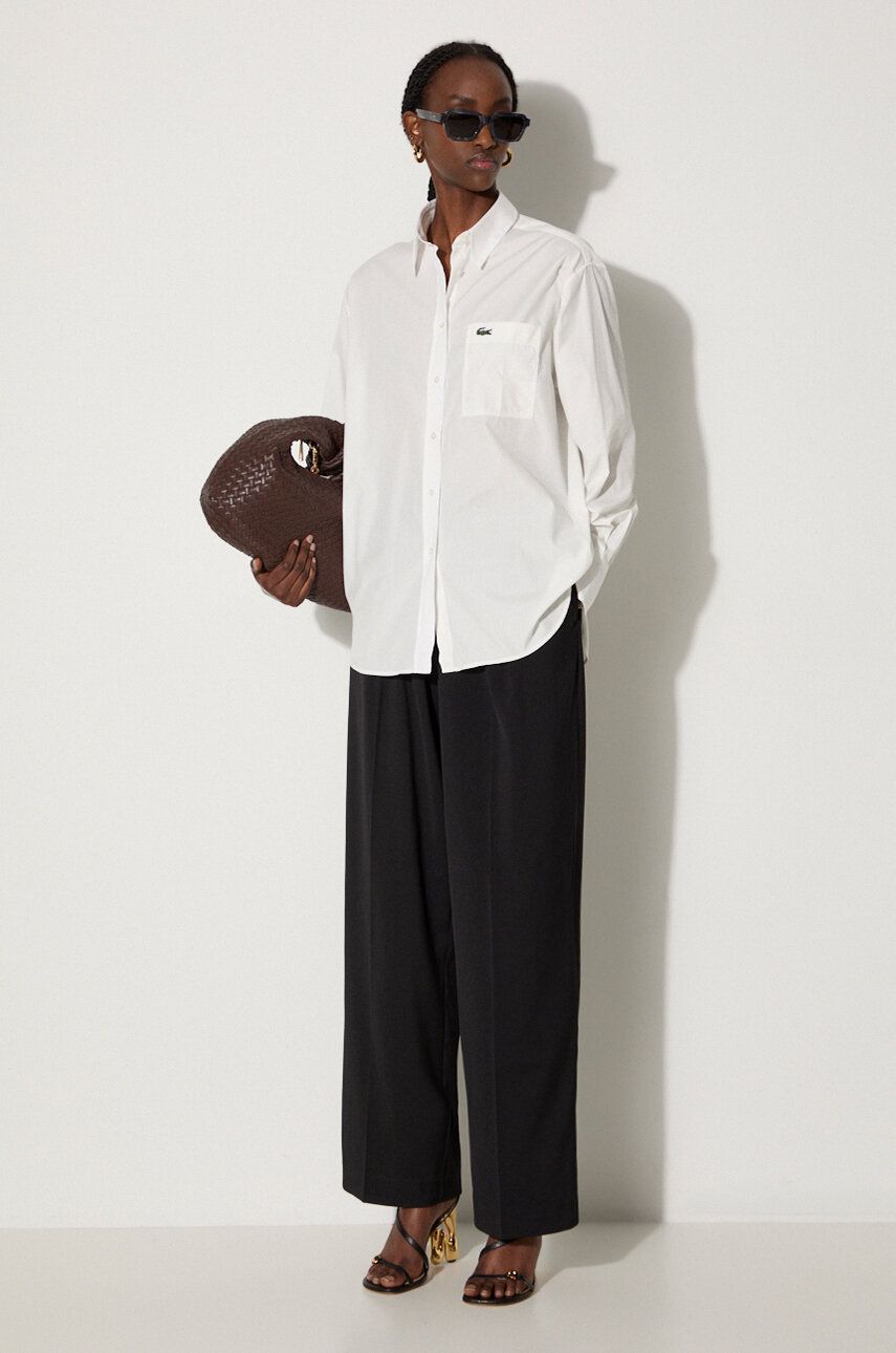 Skjorte Lacoste Relaxed Fit Shirt Hvid | CF7706, 1