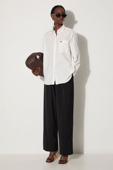 Skjorte Lacoste Relaxed Fit Shirt Hvid | CF7706, 1