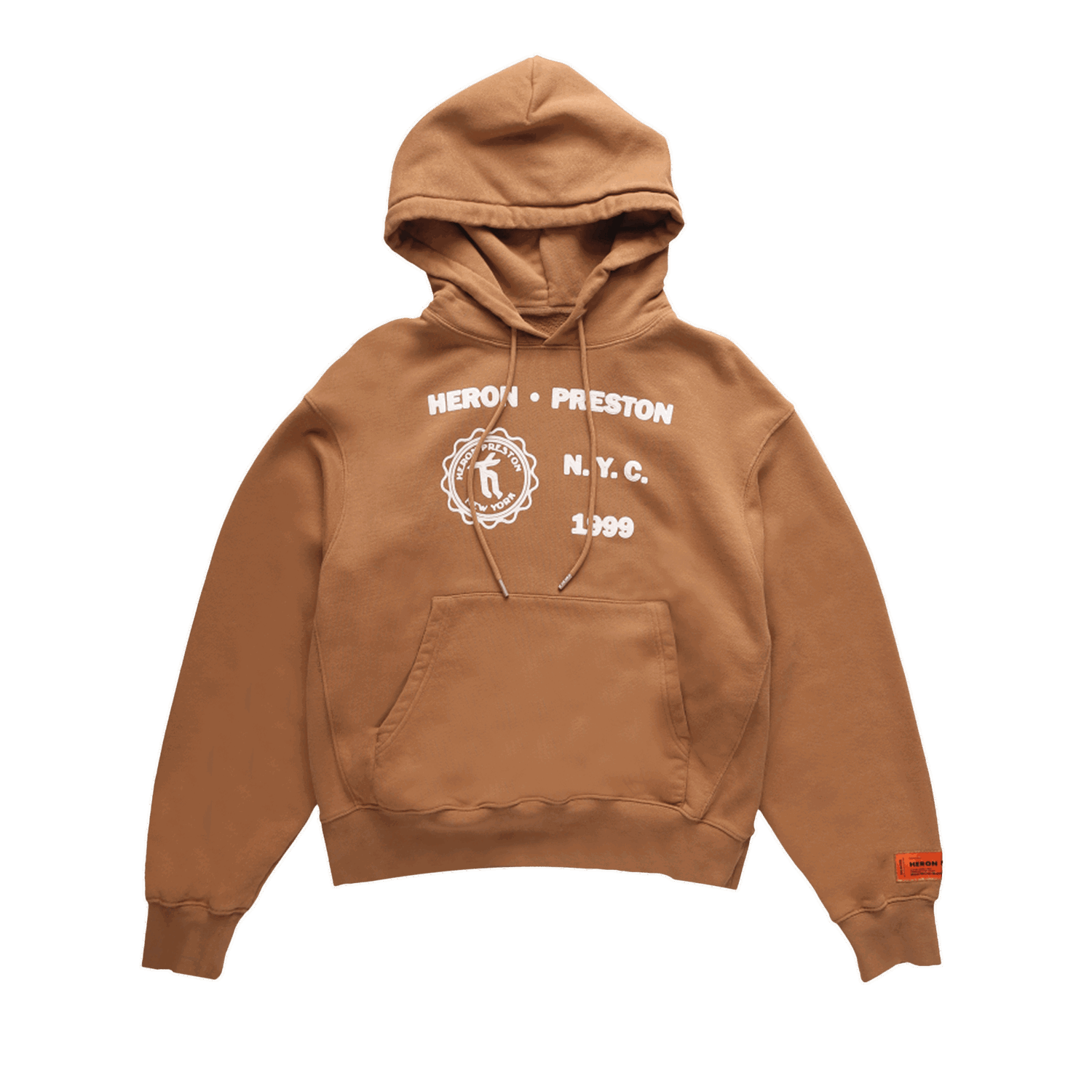 Sweatshirt HERON PRESTON Medieval Hoodie Brun | HMBB024F22JER0056401, 0