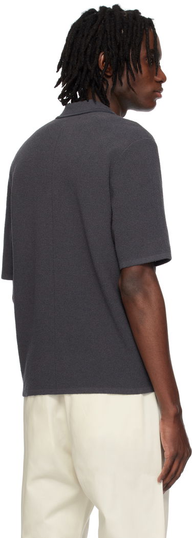Polo skjorte rag & bone Rag & Bone Rib Knit Johnny Polo Grå | MBS25S035YF35, 2