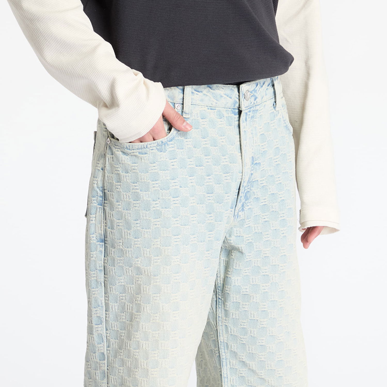 Jeans MISBHV MISBHV Monogram Ocean Washed Jeans 33 Blå | 250M316, 1