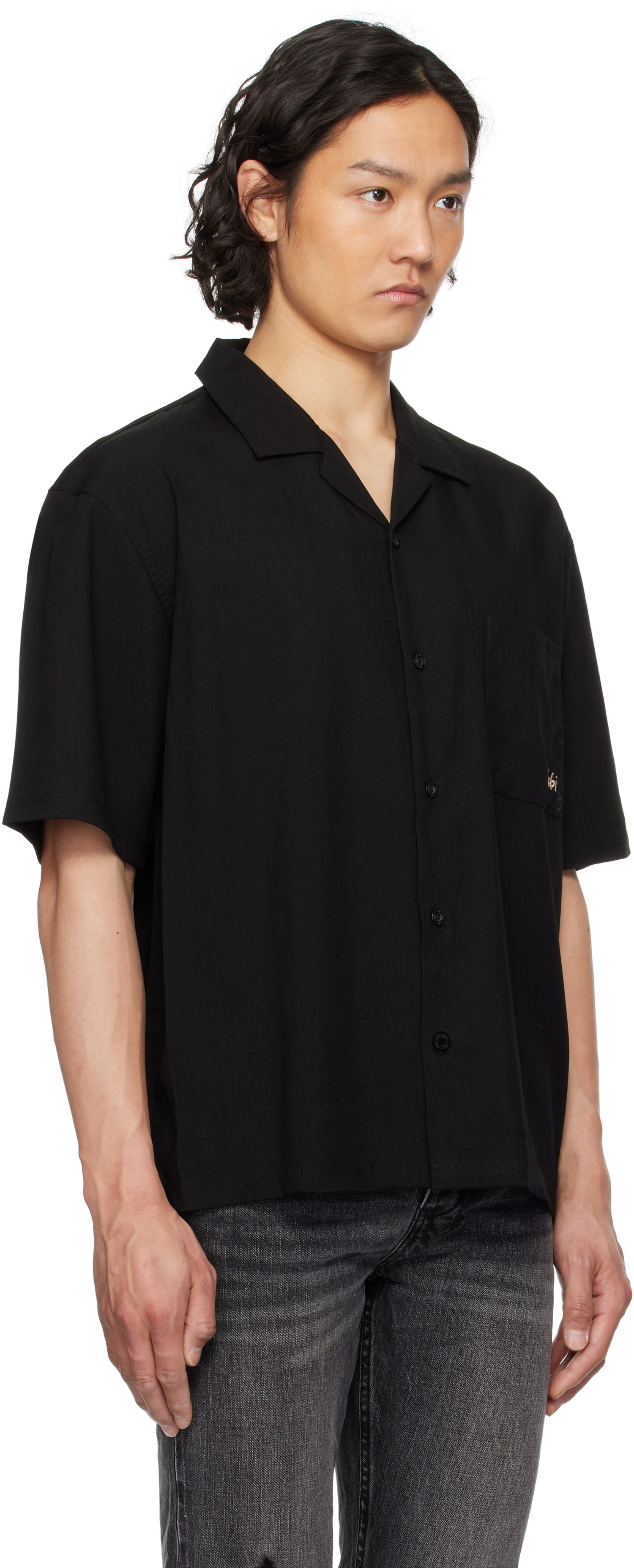 Skjorte Ksubi Ksubi 1999 Diner Short Sleeve Shirt Sort | MSP25SH015, 1