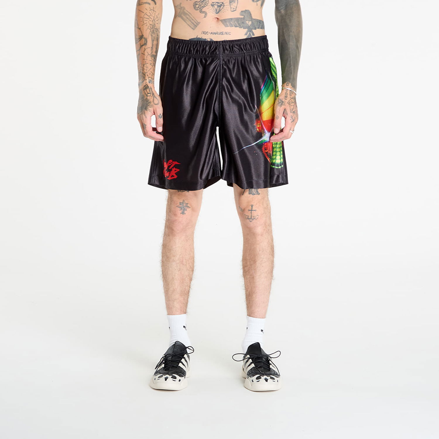 Shorts Pleasures PLEASURES Daft Club Sport Shorts Sort | P25DP003-BLACK, 0