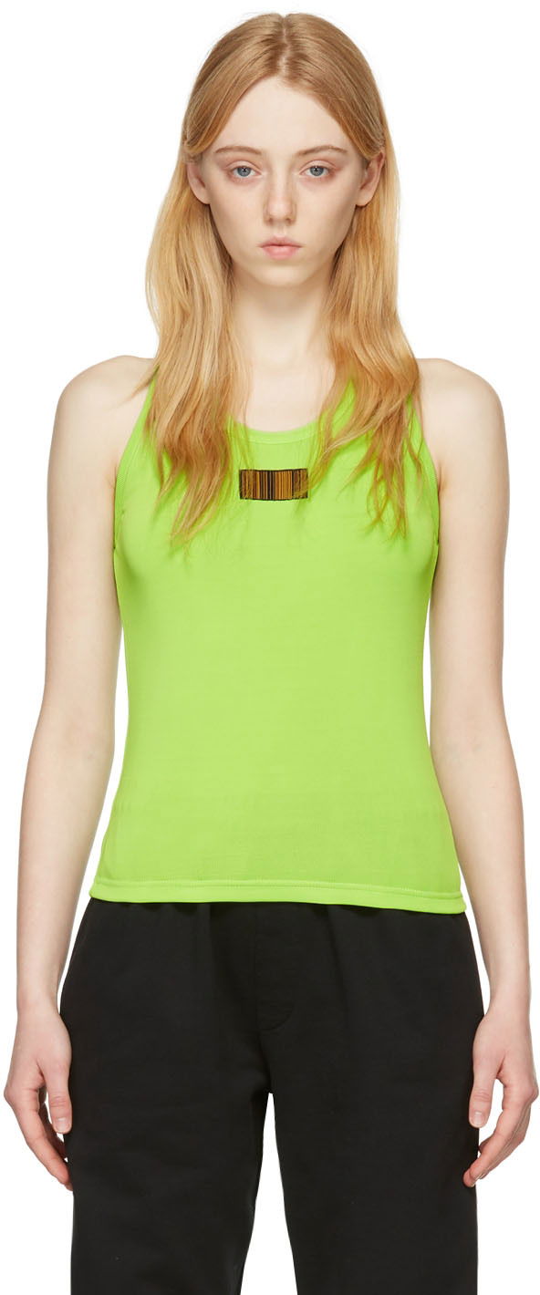 Tanktop VETEMENTS VTMNTS Barcode Tank Top Grøn | VL12TR840G