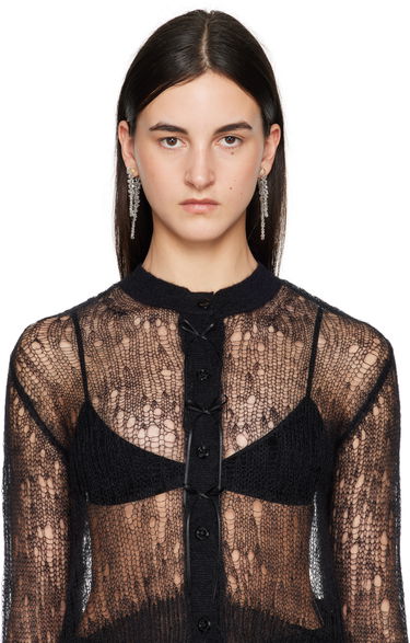 Øreringe Simone Rocha Simone Rocha Double Pierce Through Drip Earrings Hvid | ERG520 0903, 2