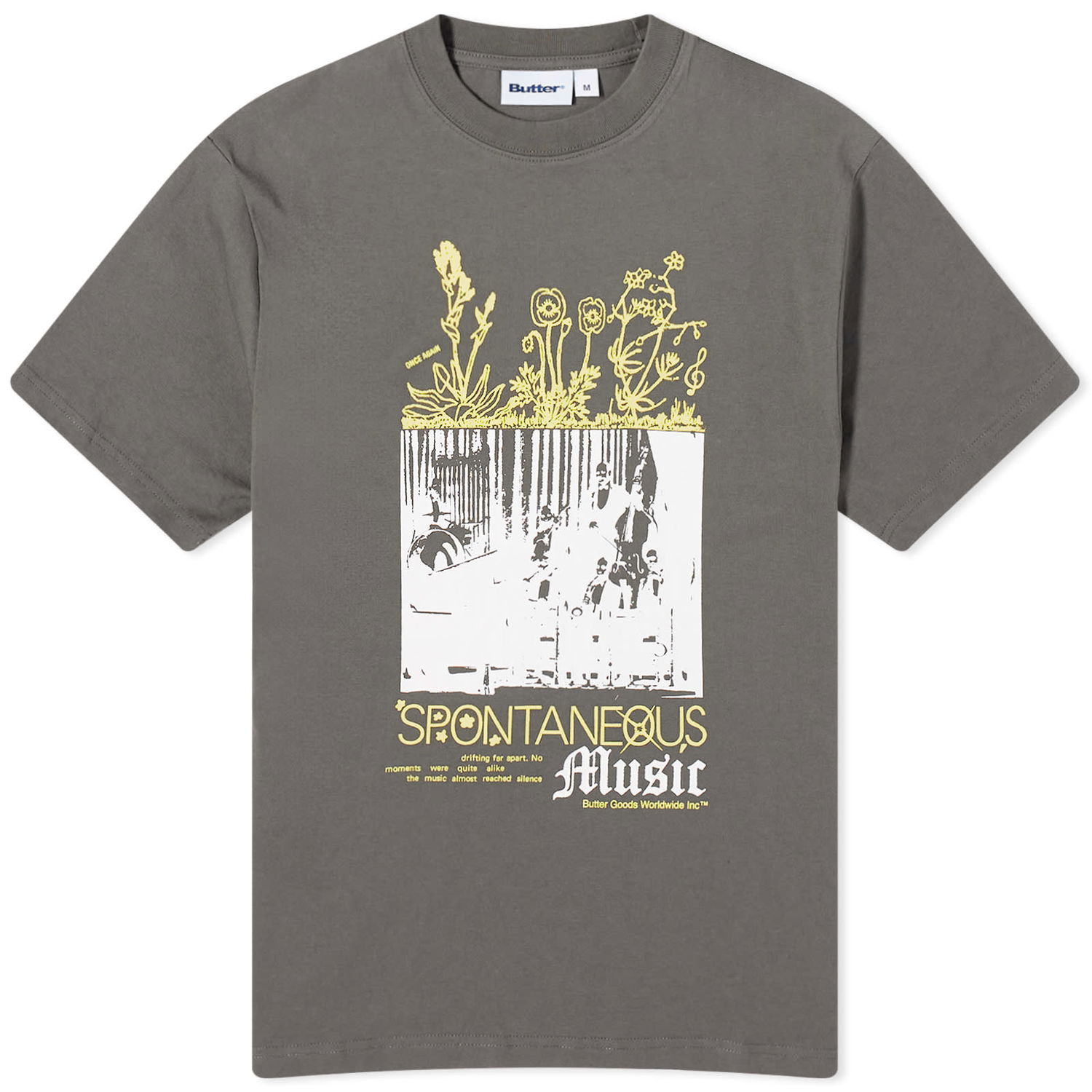 T-shirt Butter Goods Spontaneous Music T-Shirt Grå | BUTTERQ1240030, 0