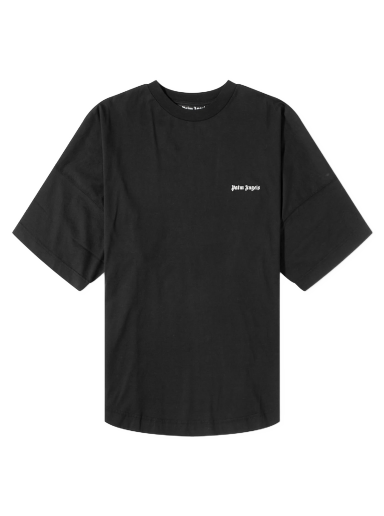 T-shirt Palm Angels Embroidered Logo Oversized T-Shirt Sort | PMAA002F23JER0011001