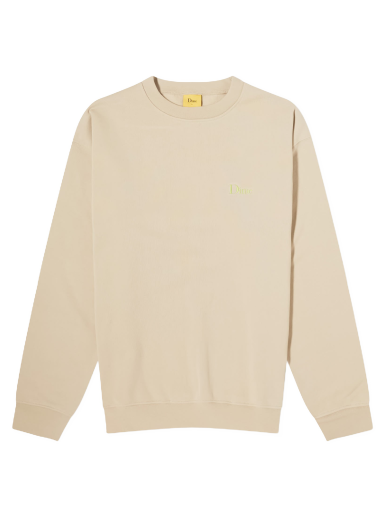 Sweatshirt Dime Classic Small Logo Crew Sweat Sand Beige | DIME23D1F18-SAN
