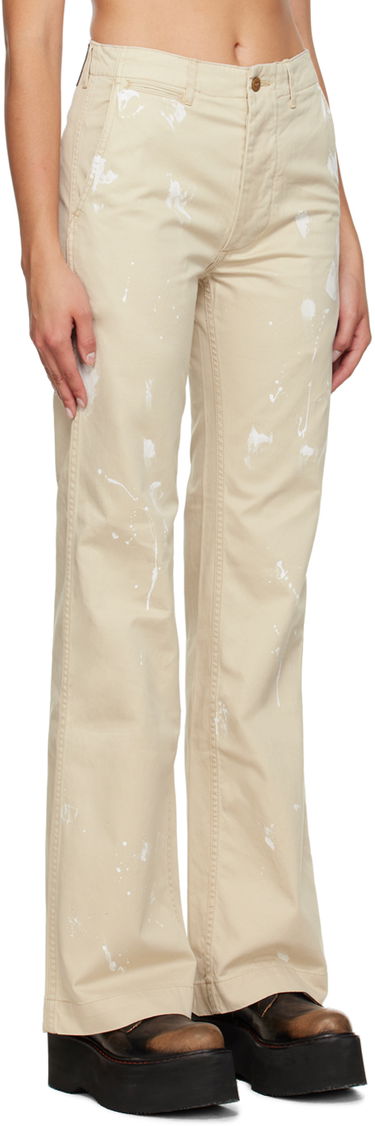 Bukser R13 R13 Jane Paint Splatter Trousers Beige | R13WR175-R258D, 1