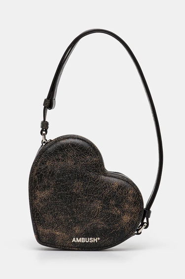Skuldertaske Ambush Crackle Heart Shoulder Bag Sort | BWNN006F24LEA0011000, 0