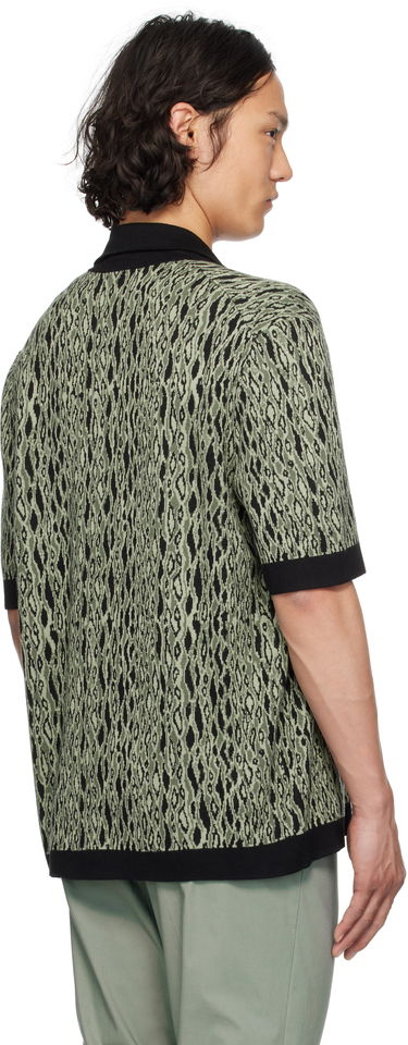 Sweater BOSS Hugo Jacquard Polo Shirt Grøn | 50536665, 2
