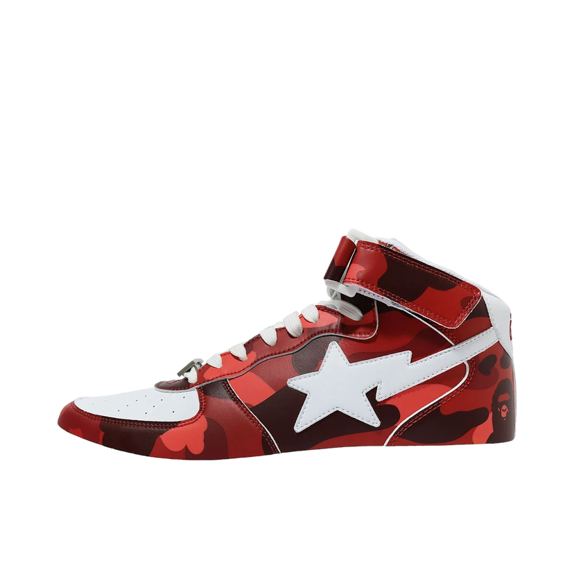 Sneakers og sko BAPE Bape Sta Mid "Camo Red" Rød | 1G80191008-RED