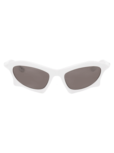 Solbriller Balenciaga Bat Rectangle Sunglasses Hvid | BB0229S