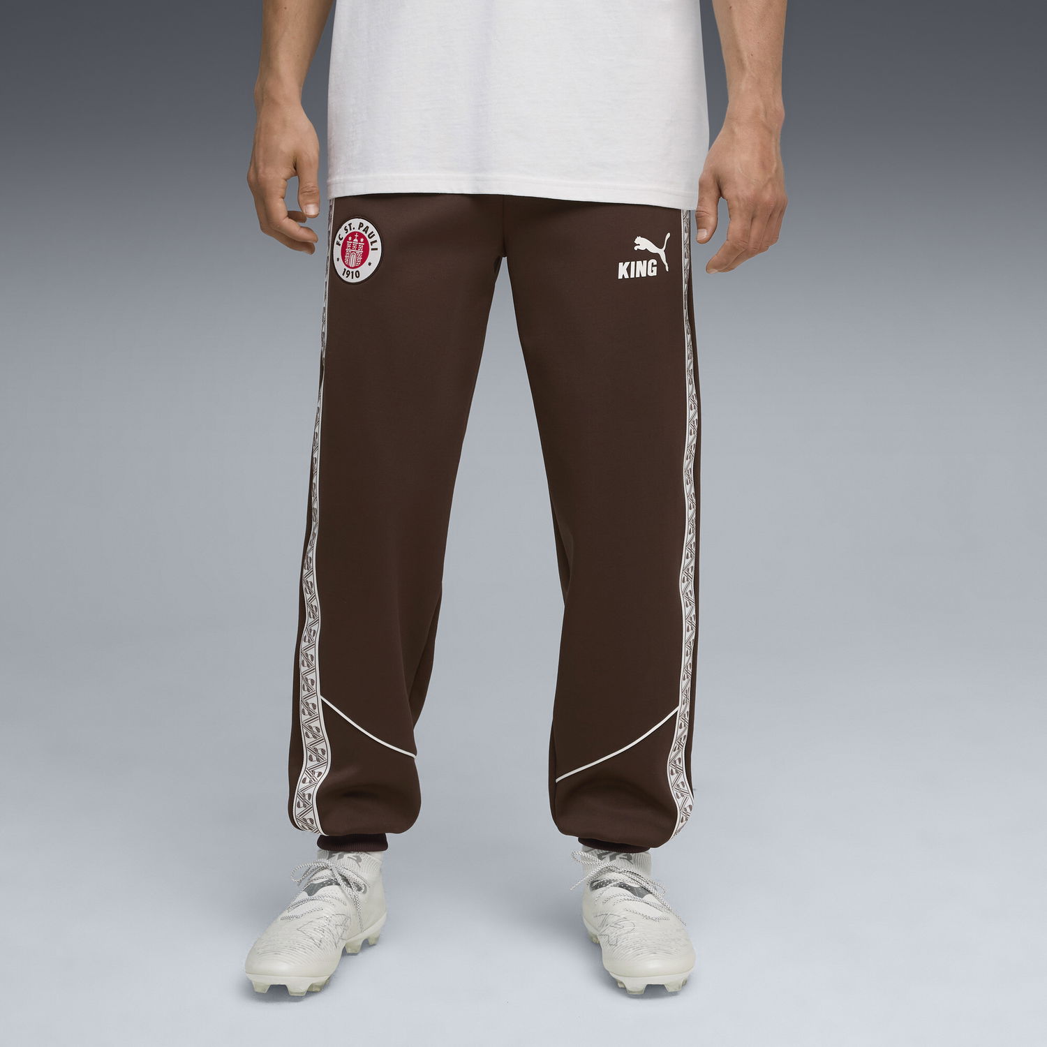 Joggingbukser Puma FC St. Pauli KING Anthem Men's Track Pants Brun | 783605_01, 1