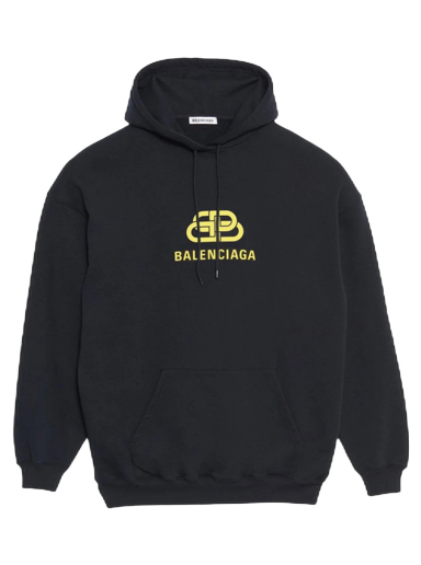 Sweatshirt Balenciaga Oversized Interlocked BB Hoodie Sort | 578138TEV191361