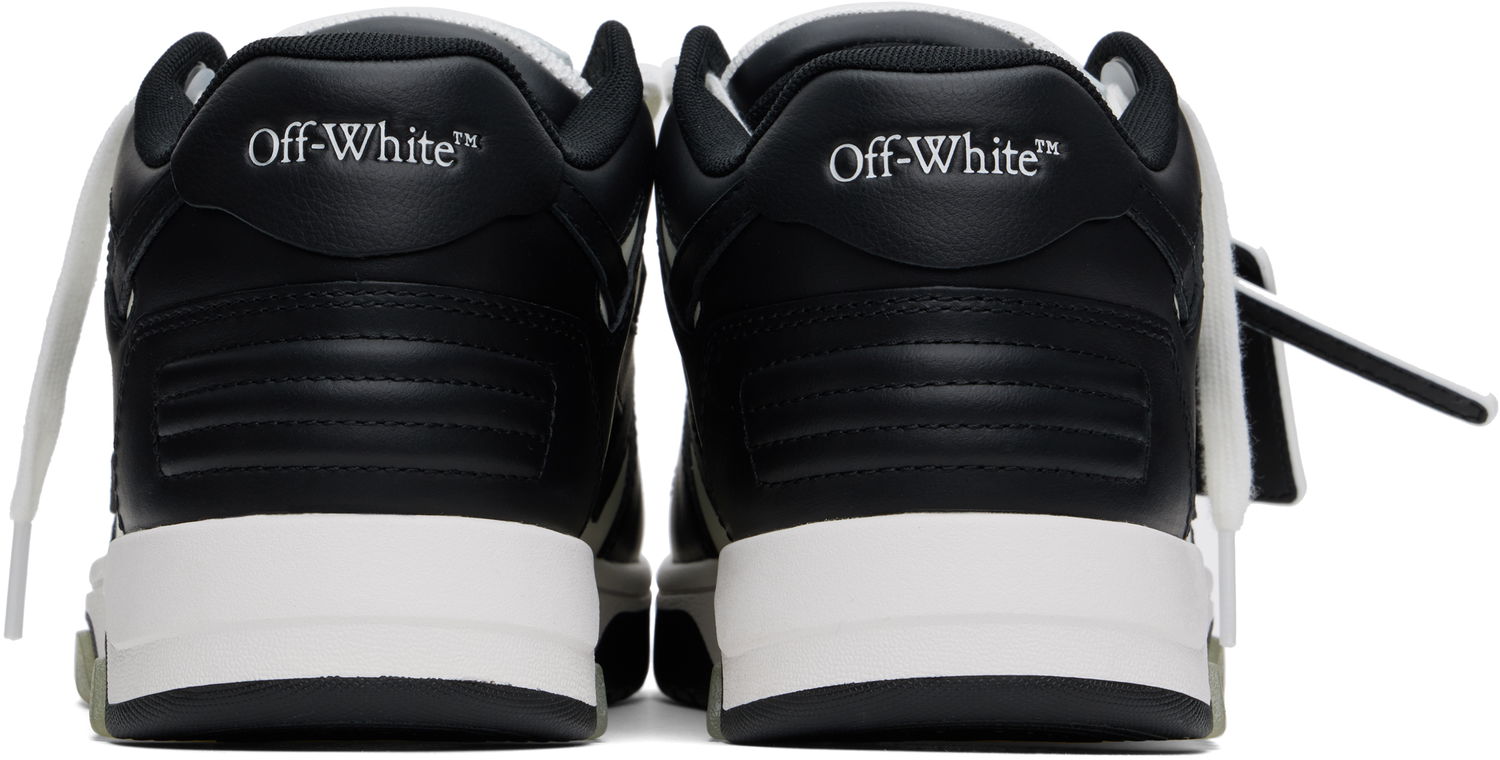 Sneakers og sko Off-White Out Of Office Calf Leather "Black White" Sort | OMIA189C99-LEA006-1001, 1