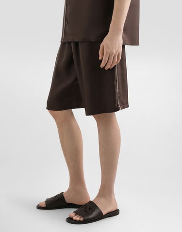 Shorts Dolce & Gabbana Dolce & Gabbana Silk Twill Shorts Brun | GV5MAZFU10SM1213, 3