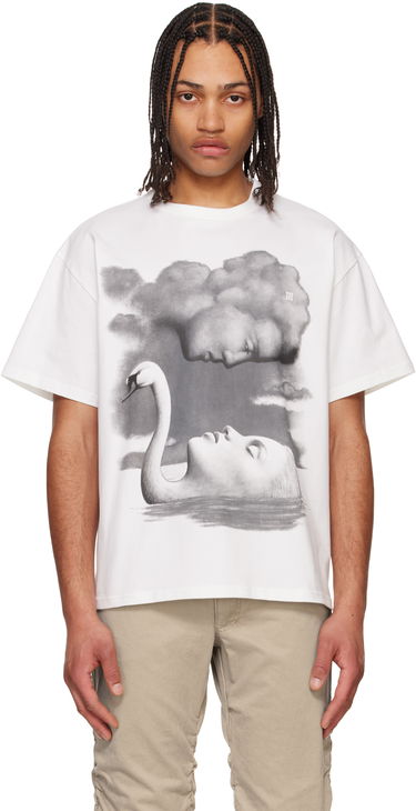 T-shirt MISBHV MISBHV La Donna Del Lago Graphic T-Shirt Hvid | 250M108, 0