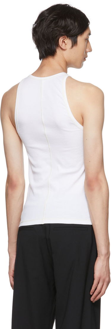 Tanktop Dion Lee Ruched Tank Top Hvid | C3042S22, 2