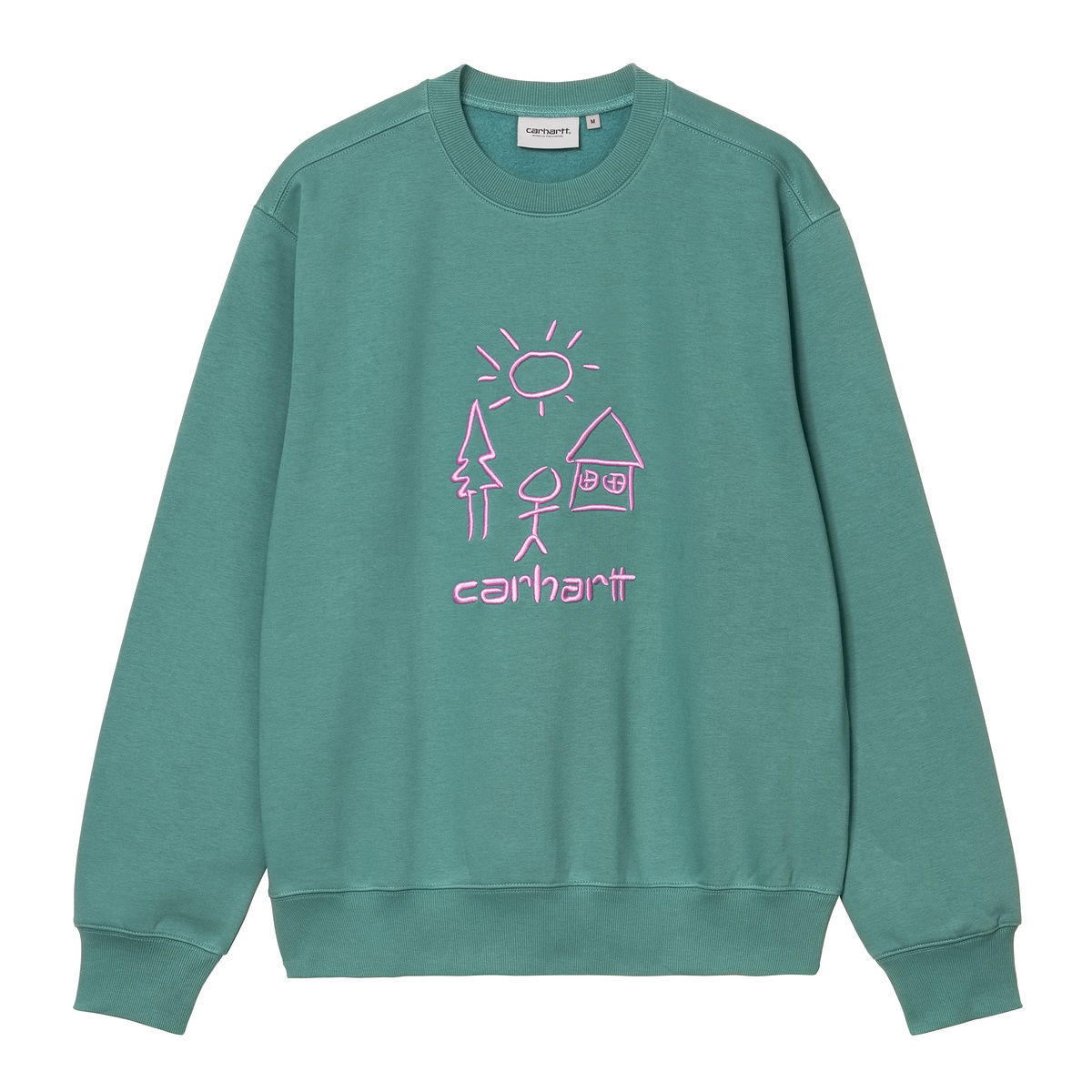 Sweater Carhartt WIP Carhartt WIP Masterpiece Sweatshirt Grøn | I035199_9, 0