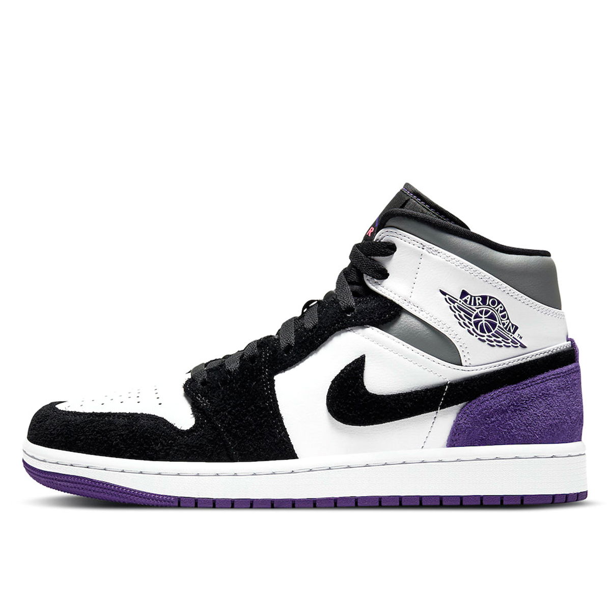 Sneakers og sko Jordan Air Jordan 1 Mid SE "Varsity Purple" Sort | 852542-105, 1