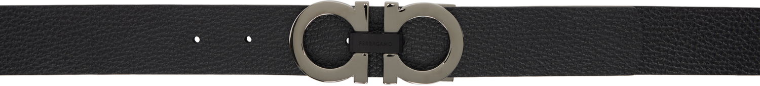 Bælter FERRAGAMO Reversible Gancini Belt Sort | 476361, 0